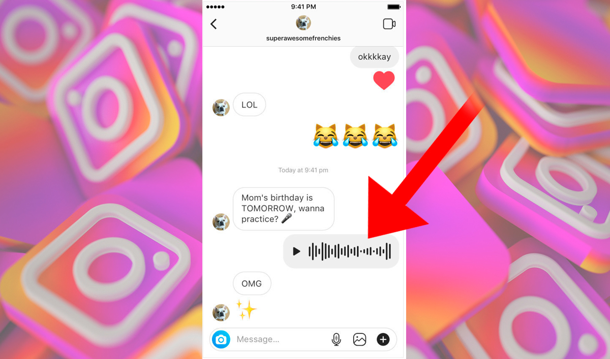 Jak wysyłać wiadomości głosowe na Instagram